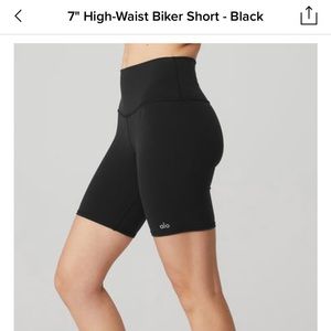 Alo Airbrush High Waist 7” Biker Shorts